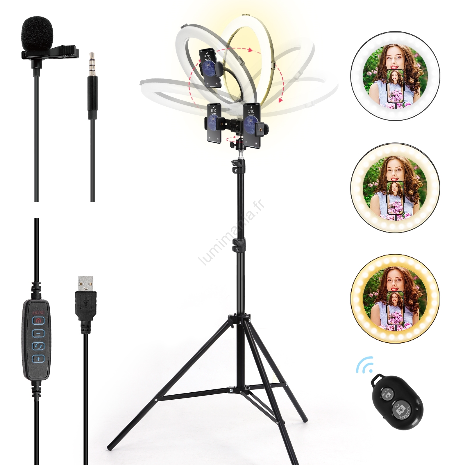 Plafonnier Led Intégrée, Runda, Variation De Blancs, 5200 Lm, BRILLIANT D50 | Leroy Merlin