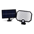 Aigostar - Luminaire solaire avec un détecteur de mouvement LED/2,4W/3,7V 1800 mAh IP65