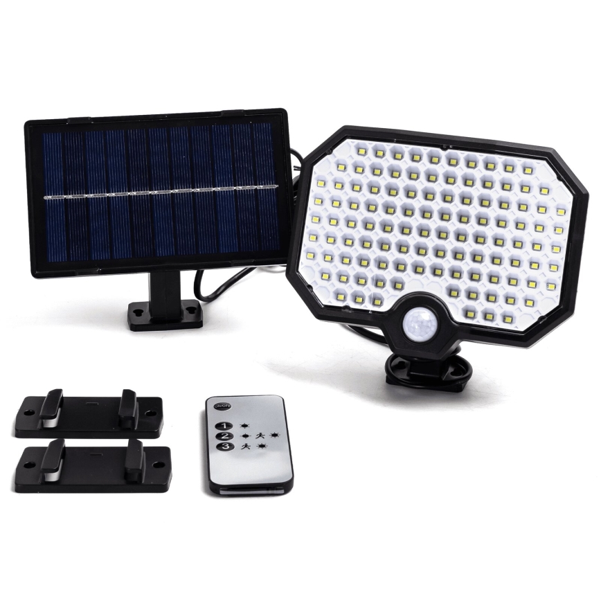 Aigostar - Luminaire solaire avec un détecteur de mouvement LED/2,4W/3,7V IP65