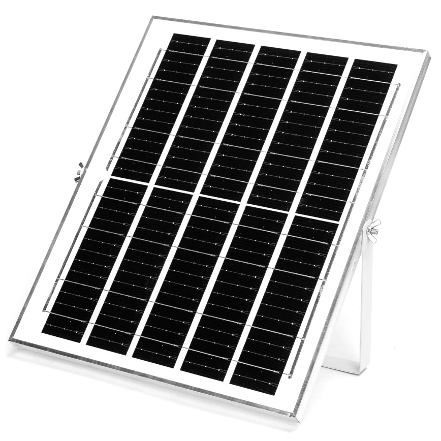 Aigostar - Lampe solaire LED 2xLED/70W/12V 12000 mAh 6500K IP65 Ø 20,5 cm + télécommande