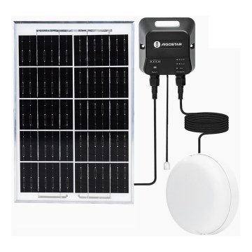 Aigostar - Luminaire solaire LED/70W/12V 6000 mAh 6500K IP65 Ø 20,5 cm + télécommande