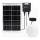 Aigostar - Luminaire solaire LED/70W/12V 6000 mAh 6500K IP65 Ø 20,5 cm + télécommande