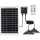 Aigostar - Luminaire solaire LED avec capteur 2xLED/35W/12V 6000 mAh 6500K IP65 Ø 15 cm + télécommande