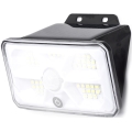 Aigostar - Luminaire solaire LED avec capteur, 3,7 V, 6500 K, 500 mAh, IP65, noir