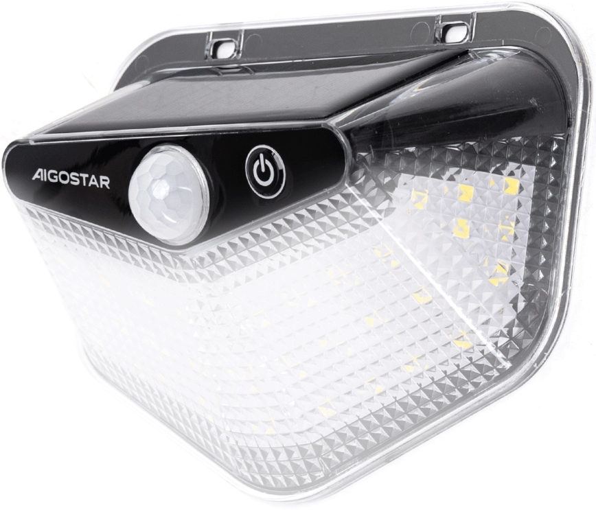 Aigostar - Luminaire solaire LED avec capteur LED/3,7V 6500K 500 mAh IP65 noir