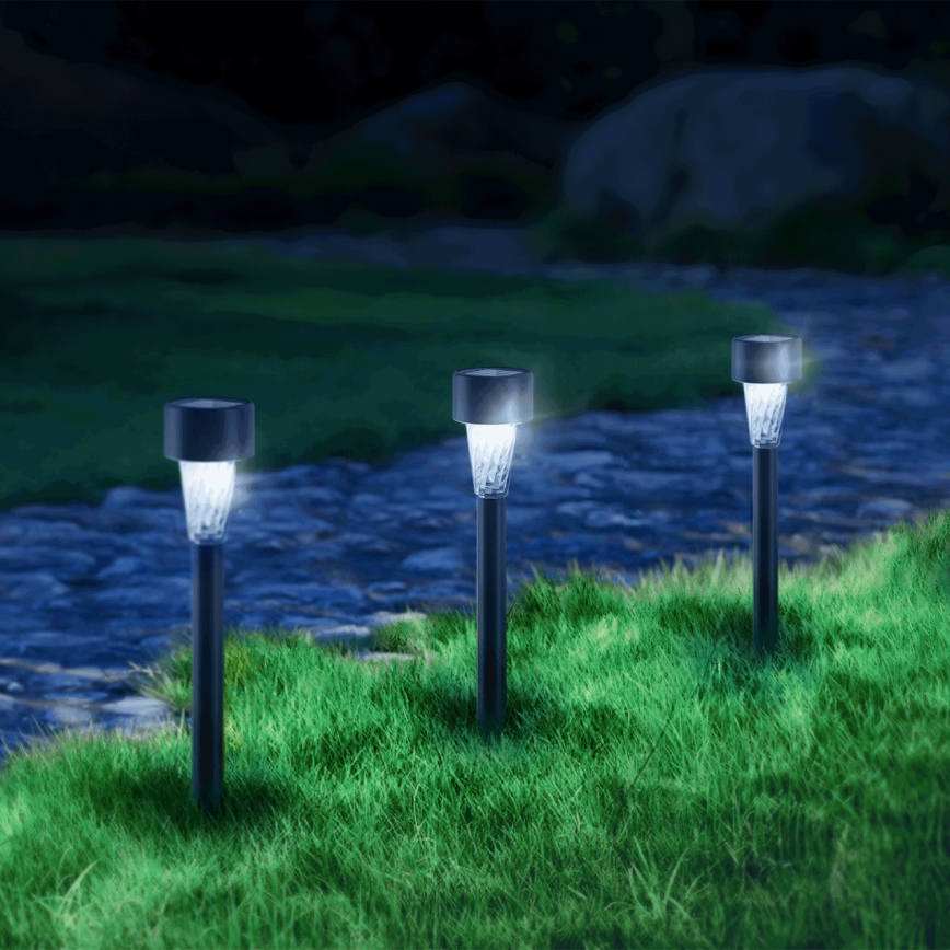 Aigostar - Luminaire solaire LED LED/2V IP44 40 mAh noir