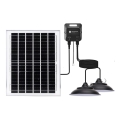 Aigostar - Lustre solaire LED 2xLED/70W/12V 12000 mAh 6500K IP65 Ø 23,5 cm + télécommande