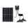 Aigostar - Lustre solaire LED 2xLED/70W/12V 12000 mAh 6500K IP65 Ø 23,5 cm + télécommande