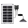 Aigostar - lustre solaire LED, 35W/12V, 3000 mAh, 6500K, IP65, Ø 15 cm + télécommande