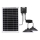 Aigostar - Lustre solaire LED avec capteur, 2x LED / 35W / 12V / 6000 mAh / 6500 K / IP65 / Ø 15 cm + télécommande