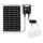 Aigostar - Lustre solaire LED avec capteur 2×LED/35W/12V 6000 mAh 6500 K IP65 Ø 10 cm + télécommande
