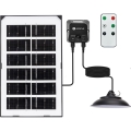 Aigostar - lustre solaire LED avec capteur, 35W/12V, batterie 3000 mAh, 6500K, Ø 15 cm + télécommande
