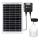 Aigostar - Lustre solaire LED avec capteur LED/70W/12V 6000 mAh 6500K IP65 Ø 12 cm + télécommande