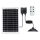Aigostar - Lustre solaire LED avec capteur LED/70W/12V 6000 mAh 6500K Ø 23,5 cm + télécommande