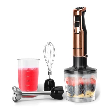 Aigostar - Mixeur plongeant 1000W/230V rose doré