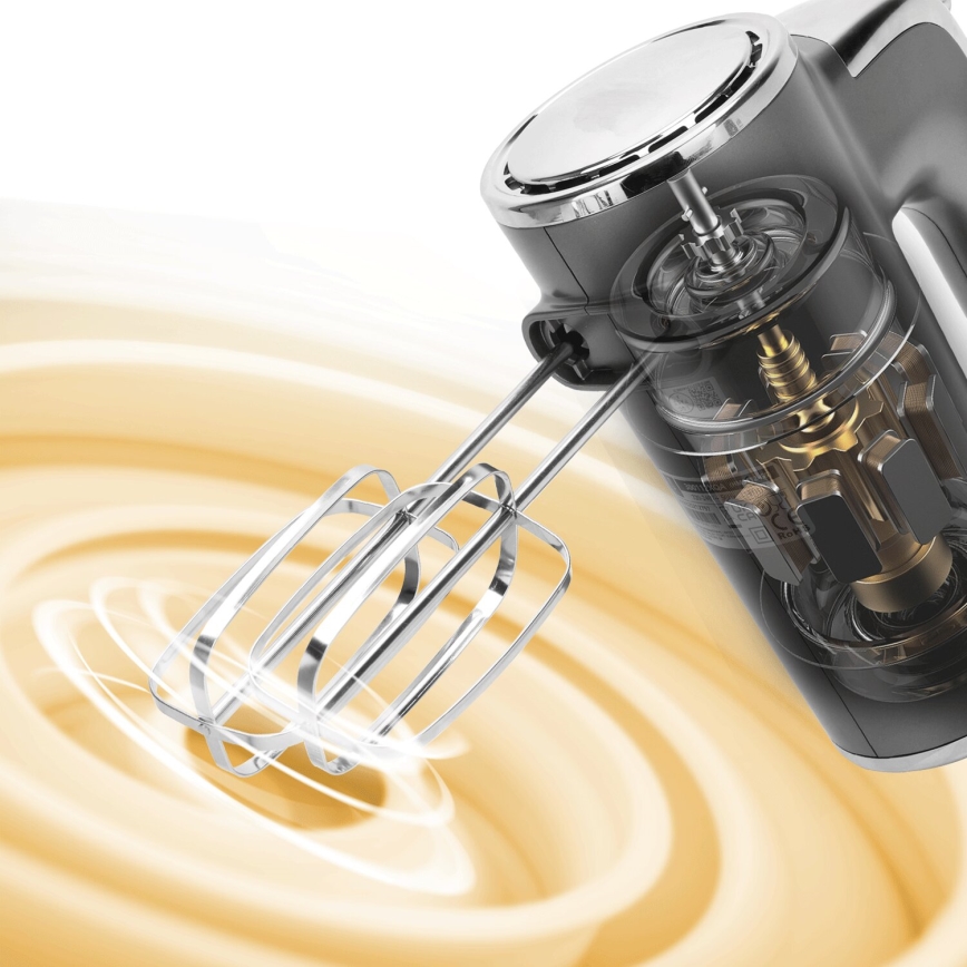 Aigostar - Mixeur plongeant 400W/230V gris/chrome mat