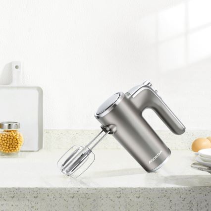 Aigostar - Mixeur plongeant 400W/230V gris/chrome mat