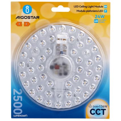 Aigostar - Module LED magnétique/24W/230V 3000/4000/6500K