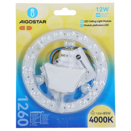 Aigostar - Module magnétique LED/12W/230V 4000K