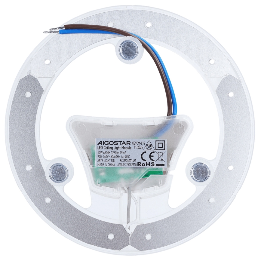 Aigostar - Module magnétique LED/12W/230V 6500K
