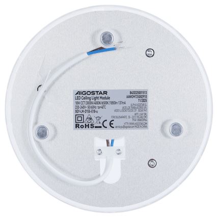 Aigostar - module magnétique LED/18W/230V 3000/4000/6500K