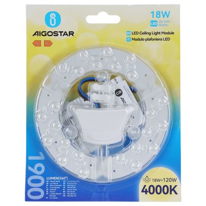 Aigostar - Module magnétique LED/18W/230V 4000K