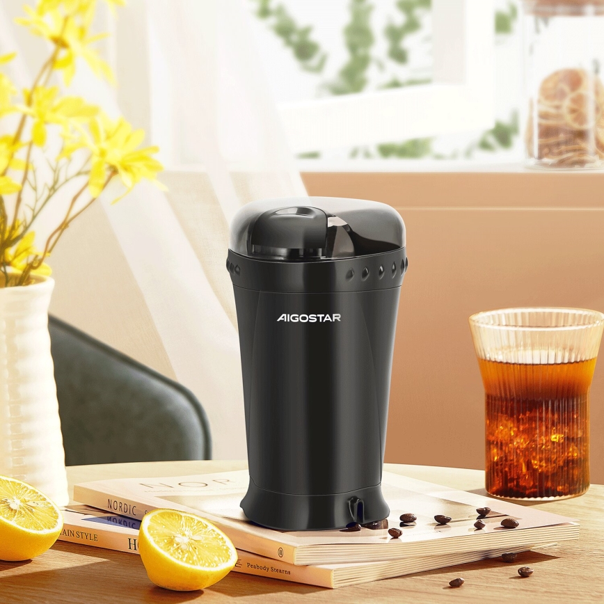 Aigostar - Moulin à café à grain électrique 60g 200W/230V noir