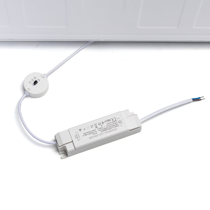 Aigostar - Panneau encastrable LED/40W/230V 3000K/4000K/6500K 60x60cm blanc