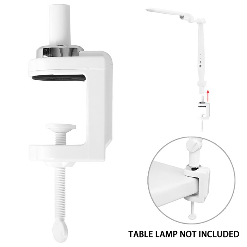 Aigostar - Pince pour lampe de table blanc