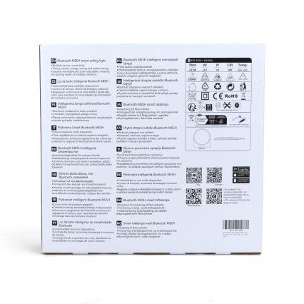 Aigostar - Plafonier RGBW à intensité variable MESH LED/24W/230V 3000-6500K blanc + Télécommande