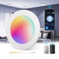 Aigostar - Plafonnier encastré LED RGBW dimmable pour salle de bains MESH Smart LED/3W/230V 2700-6500K IP44