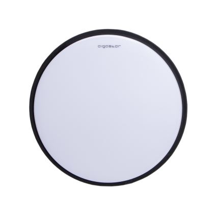 Aigostar - Plafonnier LED/12W/230V 3000K d. 23 cm noir