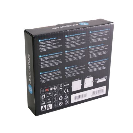 Aigostar - Plafonnier LED 6W/230V 3000K 12x12 cm blanc