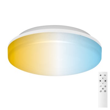 Aigostar - Plafonnier LED dimmable pour salle de bains LED/24W/230V 3000K-6500K IP54 Ø 33 cm + télécommande