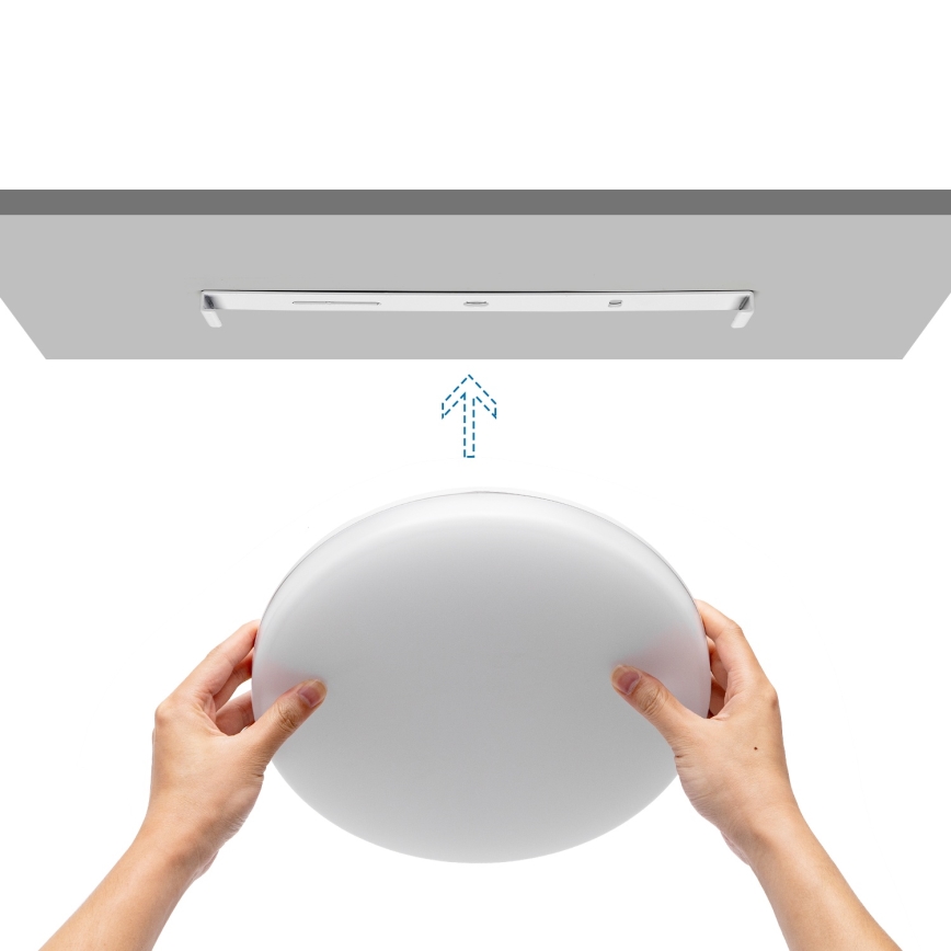 Aigostar - Plafonnier LED dimmable pour salle de bains LED/24W/230V 3000K-6500K IP54 Ø 33 cm + télécommande