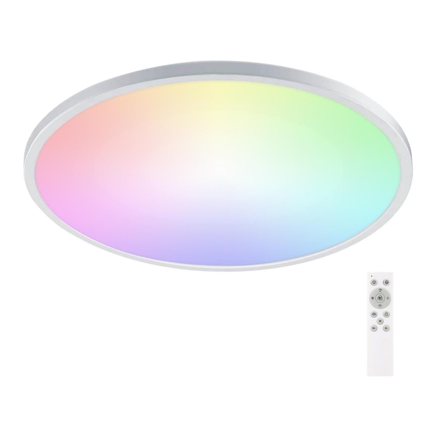 Aigostar - Plafonnier RGBW à intensité variable salle de bain LED/24W/230V 3000-6500K d. 42 cm IP44 + Télécommande