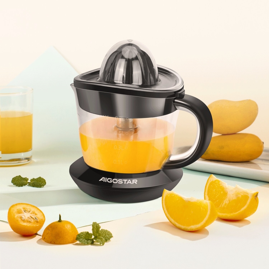 Aigostar - Presse citron électrique 1l 40W/230V noir