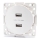Aigostar - prise d'alimentation USB sans cadre 2x USB-A blanche