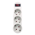 Aigostar - Prise de distribution avec interrupteur 3x16A/230V SCHUKO