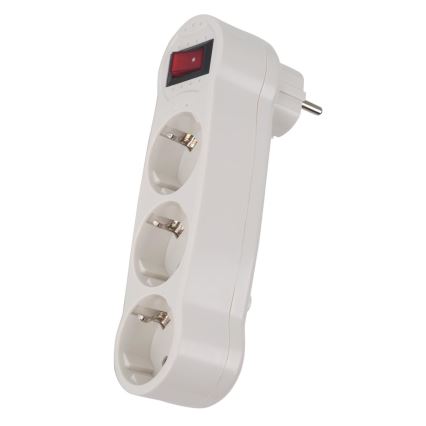 Aigostar - Prise de distribution avec interrupteur 3x16A/230V SCHUKO