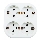 Aigostar - Prise domestique 4Z SCHUKO 250/16A