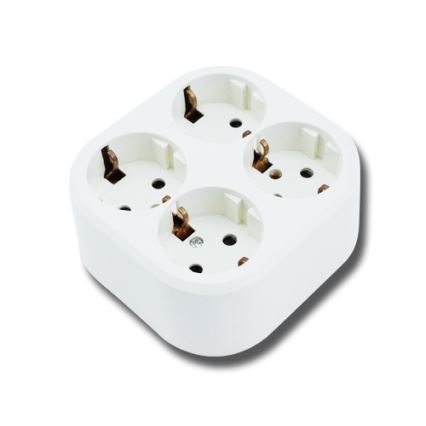 Aigostar - Prise domestique 4Z SCHUKO 250/16A