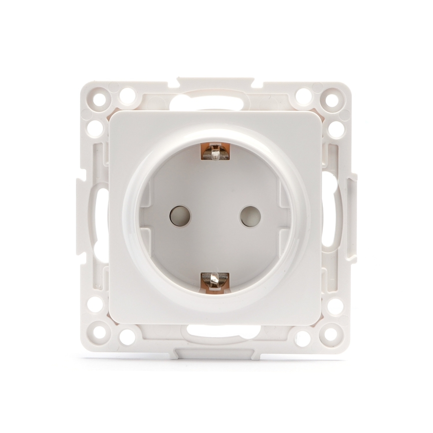 Aigostar - Prise domestique SCHUKO sans cadre 250V blanche
