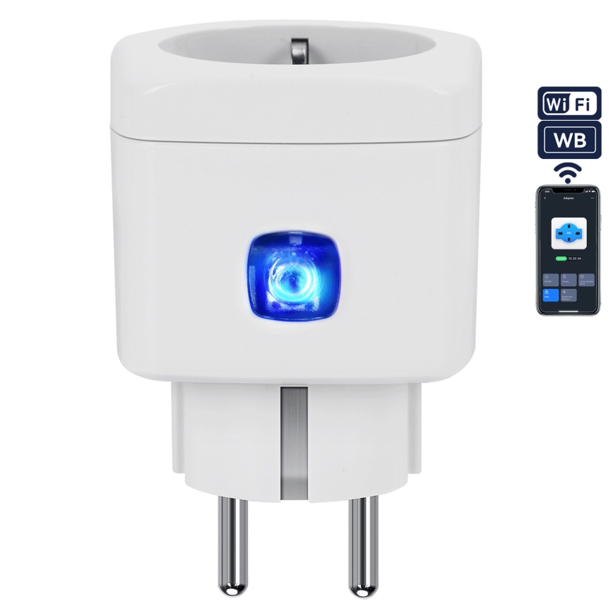 Aigostar - Prise intelligente F 2300 W Wi‑Fi Tuya