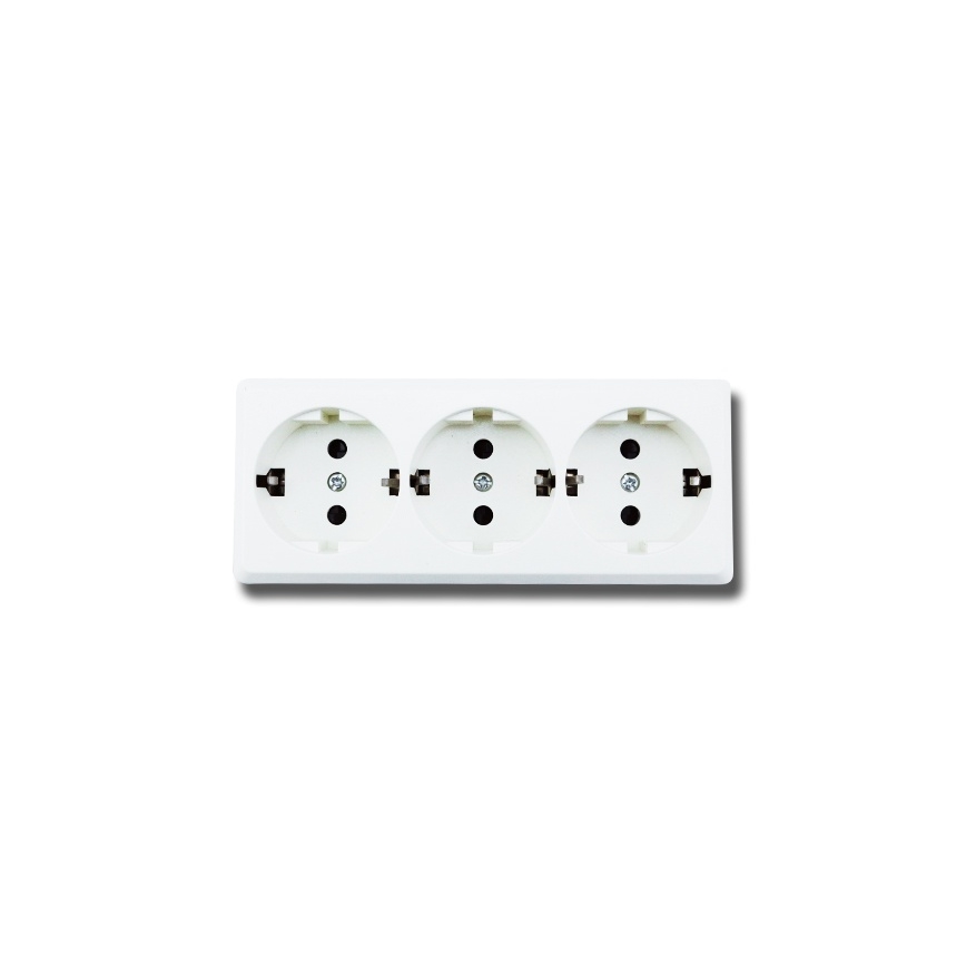 Aigostar - Prise murale 3x SCHUKO 250 V / 16 A