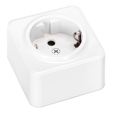 Aigostar - Prise murale domestique SCHUKO 250V blanche