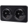 Aigostar - Prise murale double SCHUKO 250V/16A noire avec cadre