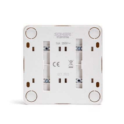 Aigostar - Prise murale quadruple SCHUKO 250V blanche
