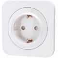Aigostar - Prise murale SCHUKO 250 V/16 A avec cadre, blanche