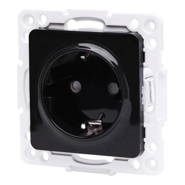 Aigostar - Prise murale SCHUKO 250V sans cadre, noire
